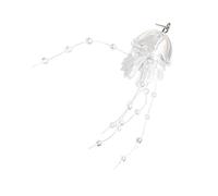 Sturdy Resin Oceanics Inspired Hanging Decorations Glittering Jellyfish Charm for Keychains Phone Accessories Layered Glitter Resin Sea Animal Accessories Marine-Inspired Pendants for & Decor