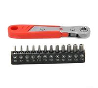 Sturdy Right Angle Ratchet Driver Kit with 12 For Torx Bits Perfect Solution for Precision Work in Small Spaces