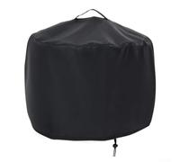 Sturdy Round Stove Cover for Fire Pits, 420D Waterproof and Protects Against Harsh Weather (420D:92 * 51cm)
