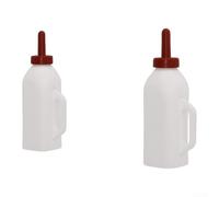 Sturdy Rubber Nipple Calf Bottle 2L Farm Use(2pcs)