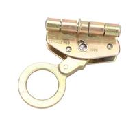 Sturdy Safety Rope Grab Self Locking Round Hole Device for Climbing and Aerial Work, Galvanized Steel Material (12-14mm)