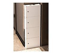 Sturdy Shoe Rack Stackable ABS Shoe Shelf Simple Installation Shoe Storage Cabinet White Shoe Stand Narrow Shoe Rack Entryway Multifunction (Color : 4-Tier)