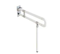 Sturdy Shower Safety Grab Bar for Bathtub, Folding Bathroom Bars Old People Non-Slip Safe Disabled Handrails Toilet Railing Support Wall-Mounted Hand(White-750Mm)