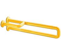 Sturdy Shower Safety Grab Bar for Bathtub, Grab Bar Upgrade Toilet Safety Grab Rail, U Type Anti-Slip Shower Railing with Abs Shell, Stainless-Steel Balance Assist Handle(Yellow-60Cm)