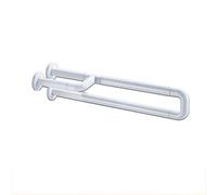Sturdy Shower Safety Grab Bar for Bathtub, Grab Bar Upgrade Toilet Safety Grab Rail, U Type Anti-Slip Shower Railing with Abs Shell, Stainless-Steel Balance Assist Handle(White-75Cm)