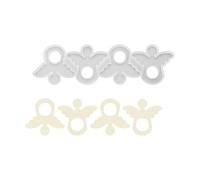 Sturdy Silicone Angelic Wing Craft Multipurpose for Soaps Decorative Plasters Creation Detailed Angelic Figurine