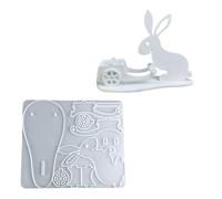 Sturdy Silicone for Crafting Unique Rabbits Shaped Holders Portable for Holiday Decoration Family Activity