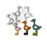 Sturdy Silicone Mold Creating Detailed Duck in Rain Boot Ornaments Ideal for Craft Enthusiasts and Artists