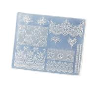 Sturdy Silicone Mold for Nails Art Providing 3D Lace Designs that Facilitate Easy Demolding and Versatile Application in Various Settings Pattern Mold