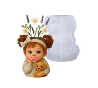 Sturdy Silicone Mold in Playful Puppy Design Dog Planter for Creating Artistic Resin or Cement Pots Bonsai Planter