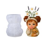 Sturdy Silicone Mold in Playful Puppy Design Silicone Dog Planter for Creating Artistic Resin or Cement Pots Funny Puppy Vase