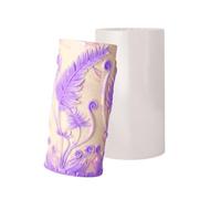 Sturdy silicone mold with embossed floral design designed to create homemade decorative supplies