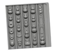 Sturdy Silicone Nails Carving Template for Making 3D Lucky Gourd and Peace Buckles Nails Art Wealth Gourd Unguis