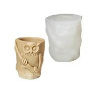 Sturdy Silicone Owl Shape Mold Decorative Resin Container for Cement Planter Pen Holders Resin Jewelry Craft Gift Small Plant Pots Mold