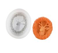 Sturdy Silicone Reindeer Adornments Mold Safe Baking Accessories Great for Homemade Chocolate Jelly and Holiday Treats Reindeer Design Silicone Baking Mold