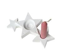 Sturdy Silicone Stand Mold with Three Interconnected Star Great for Holder Creation Silicone Mold