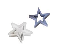 Sturdy Silicone Star Mold for Christmas Tree Ornaments Hollow Designs Sturdy and Craft Supplies Daily Use Crafting Tool