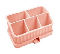 Sturdy Silicone Storage Bin with Ventilation Slots(pink)