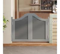 Sturdy SolidCafeDoorsAuto CloseOpen 32" 51" Wide Sa SLE for Kitchen& Hallway Counter (Gray 44x48)