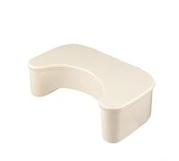 Sturdy Squatting Toilet Stool for Optimizing Bathroom Comfort and Hygiene (Beige)