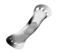 Sturdy Stainless Steel Garlic Crusher, Dual function Rocker Mincer and Herb Stripper, Cleaning