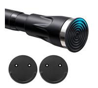 Sturdy Stainless Steel Shower Curtain Rail, Adjustable from 107 to 254 cm, 3-in-1 Installation without Drilling (Gluing, Screws or Clamps), Non-Slip Tension Rod for Bathroom, Window, Cabinet & Door