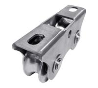 Sturdy Stainless Steel V/U/H Shape Pulley Block with 2 Perfect for Warehouses Various Equipment Heavy Load Wheel Parenthesis