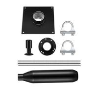 Sturdy Stainless Steel Wall Installation Set for Safe Pipe and Cable Passages Home and Industrial Setting Fireproofs Wall Panel