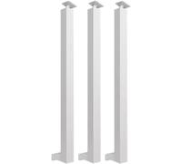 Sturdy Steel Stair Railing - 10 Pack Metal Square Baluster with 270° Adjustable Brackets for Loft & Corridor Platforms - Durable il System for Safety & Style