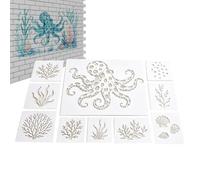 Sturdy Stencils, Animal Template, Reusable Draw | Multiuse Moulds, Beach and Summer, Wall and Murals, Ceramic Cakes, Cards Home Garden, Art Gift