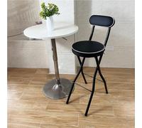 Sturdy Tall Foldable Bar Stool for Adults - Lightweight Breakfast & Kitchen Folding Chair Easy to Store Ideal for Parties Banquets (Max Load: 275 lbs)