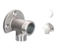 Sturdy Tap Fixing Set 304 Stainless Steel 4 Inch Base Plate for Basin Faucet Wall Mounted Bracket Silver(D)