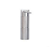 Sturdy Ti Alloy Keychain Pill Holder Waterproof for Travel and Outdoor Essentials (Large Two level)