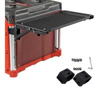 Sturdy Tool Tray and Work Platform Having Not Slip Cover for Skilled Workers and Home Projects Packouts Side Mount Work Face