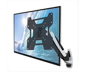 Sturdy TV Mount for 13-42 Inch TVs & Monitors Wall-Mounted Bracket with Lift Engine Arm Durable Aluminum Design Perfect for Home or Office Use