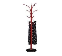 Sturdy Umbrella-Shape Mobile Coat Rack with 12 Hooks Easy Installation Versatile Brown Finish for Home & Office nization