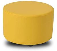Sturdy Upholstered Footstool & Shoe Bench Solid Wood Leather Footrest for Living Room Child's Makeup Area Storage Solution 31x20cm (12x8in)