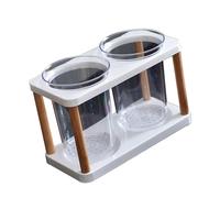 Sturdy User Friendly Chopsticks Holder Stylish Simple Chopsticks Holder With Wood Stand For Modern Kitchens Asian Tableware Organizers