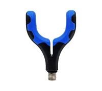 Sturdy V-Head Rod Holder - Pod Bracket, Stationary Pole Nest, Rigid Stick Rest, | Black High Grip Composite Fitting To Stabilize Poles During Long Sessions Reliable Casting Setup With Non-slip
