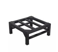 Sturdy Washing Machine Base | Adjustable Dryer Pedestal with Shelf | Heavy-Du Powder-Coated Steel | Doubl Support | Black 40x40x20cm | Washing Machine Stand