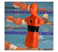 Sturdy Water Training Dummy,Drowning Prevention Teaching Tools,Realistic Fire Training Drill Model(Orange)