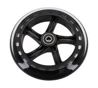 Sturdy Wheelchair Front Wheels 6 Inch, Noise Free, Slip Resistant, 145mm Diameter (Black transparent)