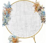 Sturdy White Metal Garden Arch for Weddings Birthdays Christmas1.2m x 1.2m Decorative Display Stand Outdoor Décor Event Decoration Party Backdrop