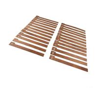 Sturdy Wood LP Dividers for Crate Organization 26pc | 26-piece complete set, brown for color match, 35cm height, sturdy support for heavy albums, tidy display