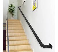 Sturdy Wrought Iron Stair HandrailEasy to Install Indoor/Outdoor Safety Railing for Enhanced Security and Stability