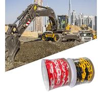 Sturdy Yellow Black Barrier Rope 25M Temporary Fencing Chain Roll for Driveway Protections and Crowd Barriers Temporary Fencing Chain Roll