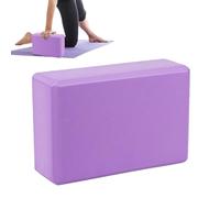 Sturdy yoga block - non-slip exercise stone, durable closed cell foam, light environmentally conscious design, balanced fitness accessory | For alignment support in stretching exercises for strength