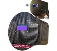 SturdyShape Pancake Welding Hood Ultralight 10oz Carbon Fiber Pipeline Helmet with Unique Design is the easiest to personalize on the market.