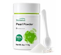 Sturelehub Pearl Powder Organic, for Face, 4OZ / 114g 99.9% Purity, Cosmetic Grade, For DIY Mask, Cream And Lotion, Organic Pearl Powder For Homemade Cosmetics
