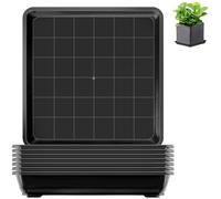 sturiz 8pcs Square Plant Pot Saucer 12x12cm 4.72inch Plastic Plant Flower Pot Trays Black Drip Water Tray for Outdoor and Indoor Planters Plants Garden Pots Greenhouse
